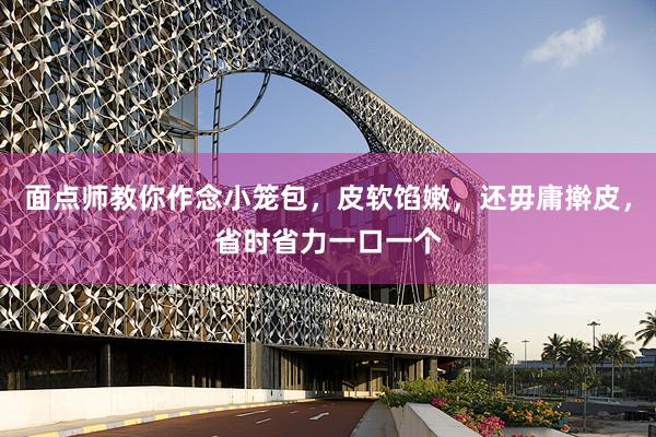 面点师教你作念小笼包，皮软馅嫩，还毋庸擀皮，省时省力一口一个